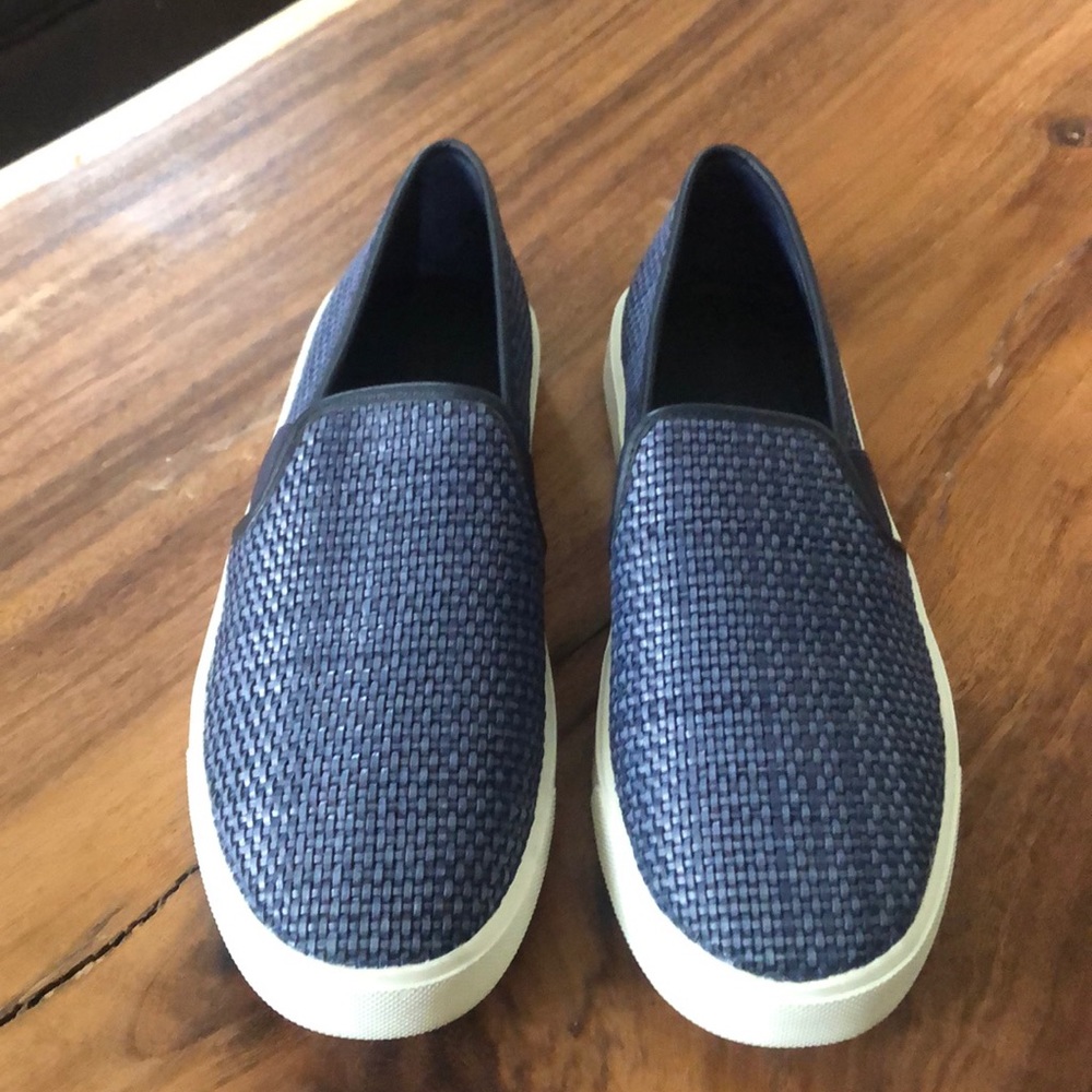 Blue Vince slip ons